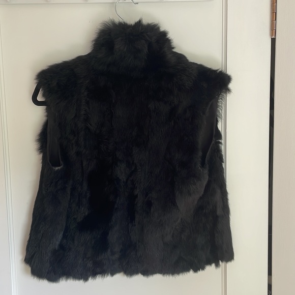 Rabbit fur vest. Adrienne Landau. Size S - Picture 2 of 7